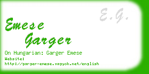 emese garger business card